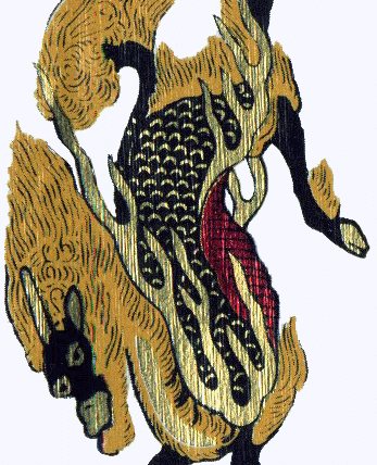 Illustration japonaise Kirin, japon symbolique 👹 Nuevo Mundo studio de tatouage japonais à Strasbourg